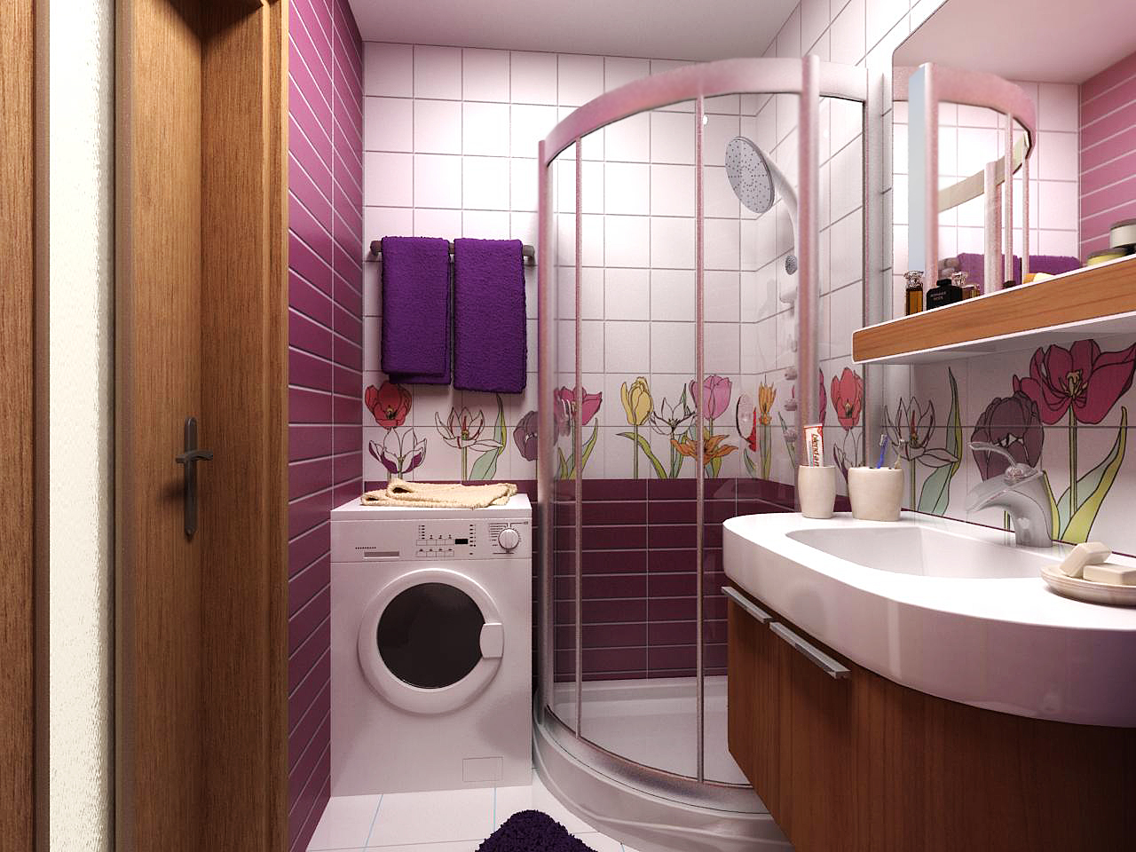 Современный дизайн ванной комнаты, фото интерьеров модерн