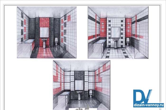 дизайн проект ванной комнаты