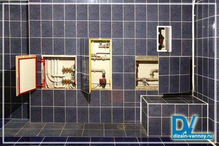 Смотровой люк в ванной под плитку - виды и выбор лючка