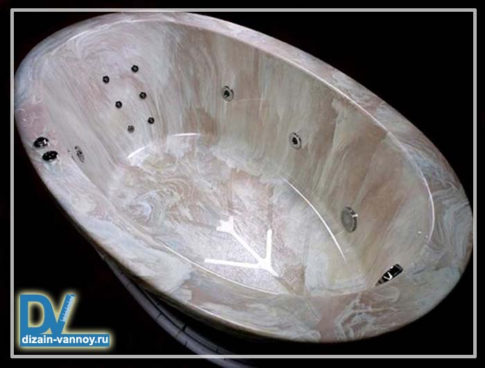 керамическая угловая ванна